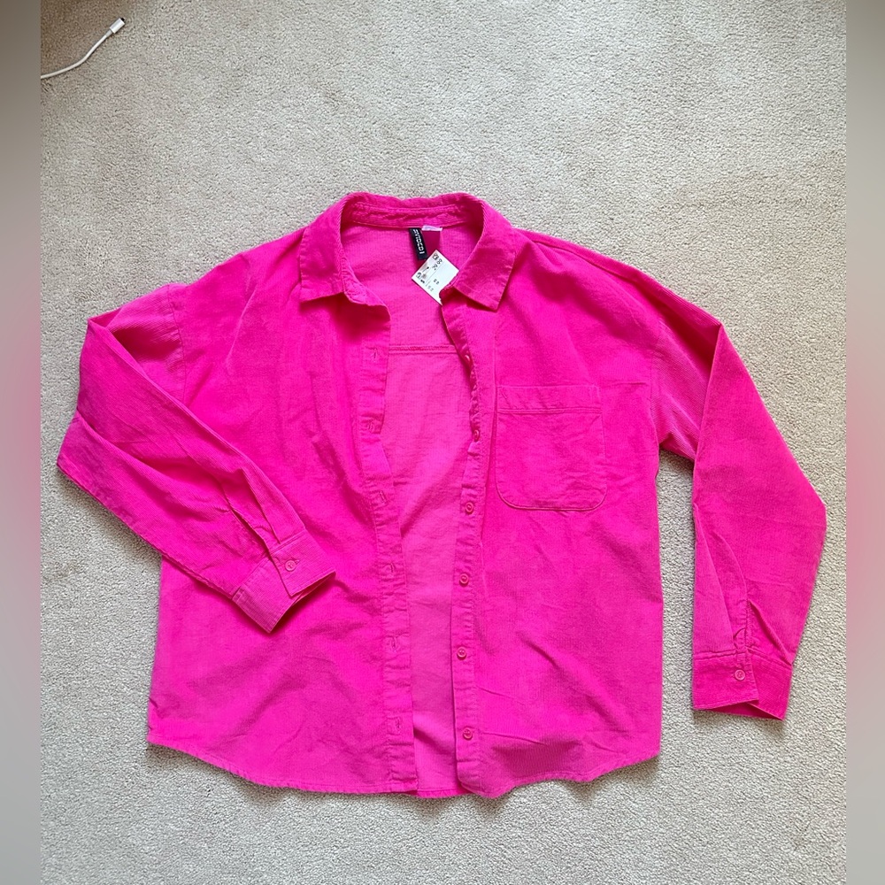 H&M Hot Pink Oversized Jacket